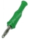 1069-PRO-GN Wtyk izolowany 4mm, lamelkowy, przył.przykręcane, elastyczna osłona z odgiętką, zielony, ELECTRO-PJP, 1069PROGN, 1069-PRO-V